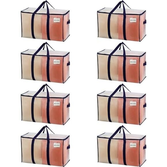 8 Pack Moving Bags, Moving Supplies, Moving Boxes, College Packing Storage Boxes - Picture 7 of 7